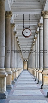Classical columns and clock