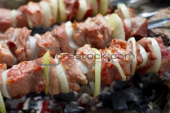 kebab preparing
