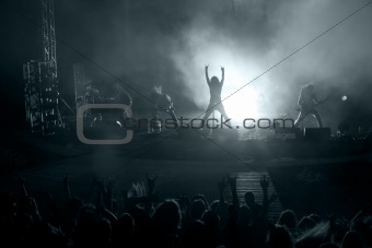 Scene from rock concert