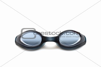 black goggles close-up