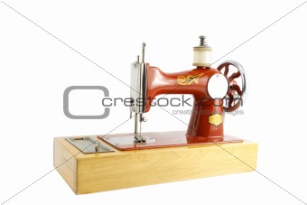 sewing machine isolated on white background