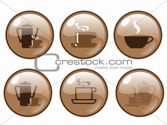 Glossy Coffee Bar Logos