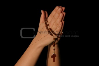 praying with a rosary