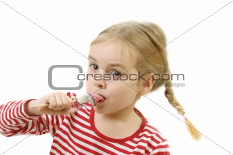 girl with lollypop