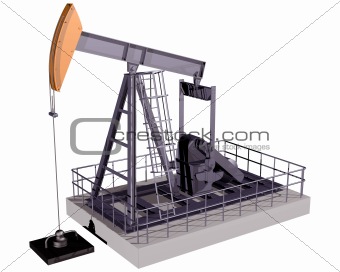 Isolated Oil Rig