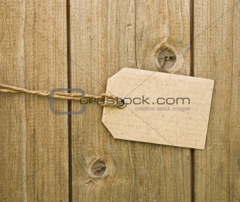 Blank Brown Cardboard Tag