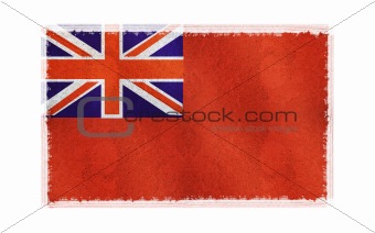 Flag of Bermuda on old wall background, vector wallpaper, texture, banner, illustration