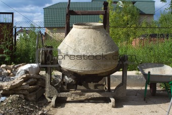 old cement-mixer