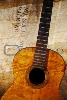 Grunge acoustic guitar