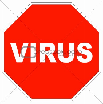 stop virus sign