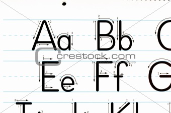 Learning Letters Chart