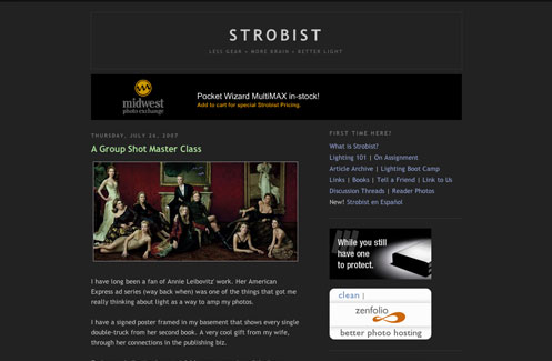 Strobist Website Screenshot