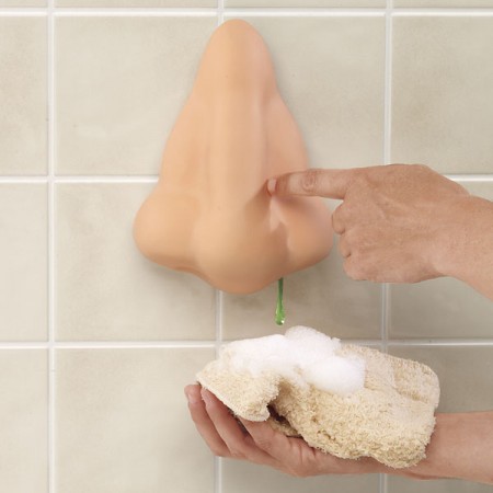 Nose shower gel dispenser