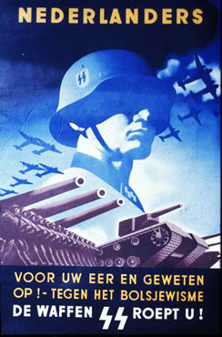 German retro propaganda poster
