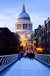 St. Paul's Cathedral London at dusk